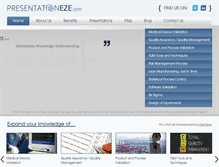 Tablet Screenshot of presentationeze.com